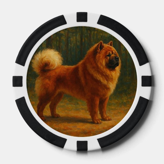 Chow Chow Pokerchips (Vorderseite)