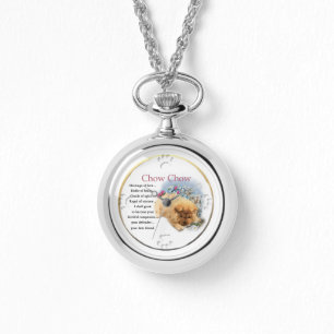 Chow Chow Puppy Art Geschenke Armbanduhr