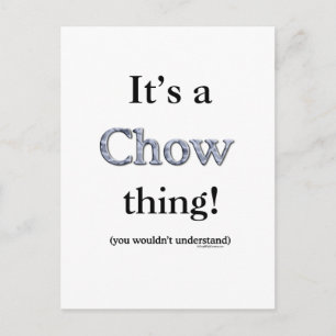 Chow Chow-Sache Postkarte