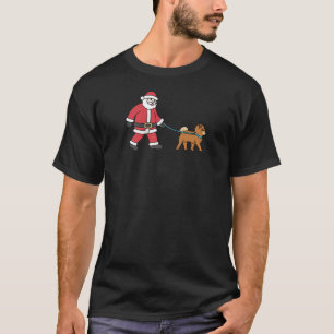 Chow Chow Santa Claus Funny Dog Christmas Raglan B T-Shirt