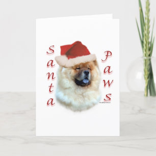 Chow Chow Santa Paws Feiertagskarte