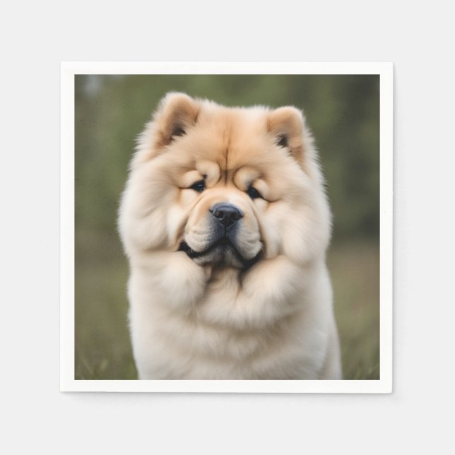 Chow Chow Serviette (Vorderseite)