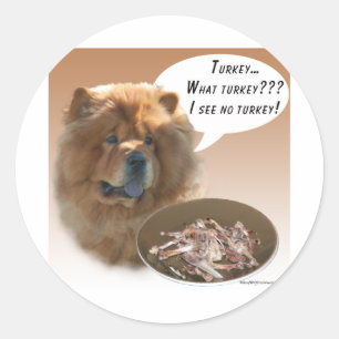 Chow Chow Türkei Runder Aufkleber