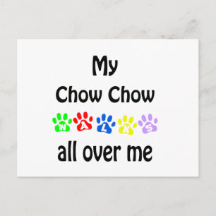 Chow Chow Walking Design Postkarte