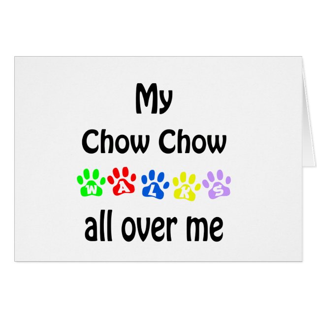 Chow Chow Walks Design (Devant horizontal)