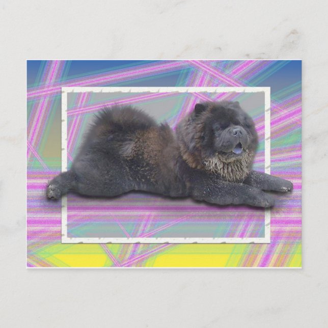 Chow-Chow Wang Postkarte (Vorderseite)