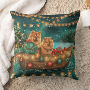 Chow Chow Weihnachten Feierliche Reise Kissen