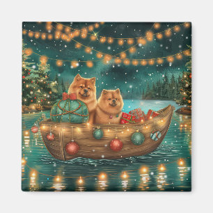 Chow Chow Weihnachtsfestliche Reise Magnet