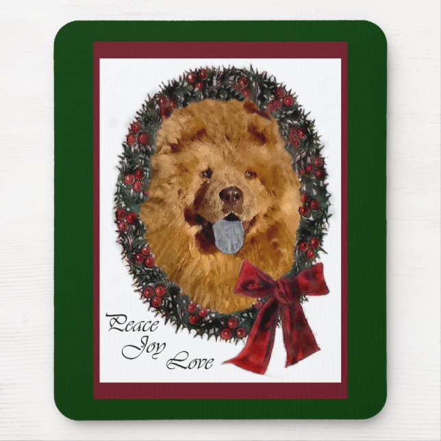 Chow Chow Weihnachtsgeschenke Mousepad (Vorne)