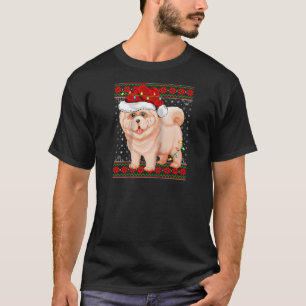 Chow Chow Weihnachtslicht Ugly Sweater Chow Chow T-Shirt