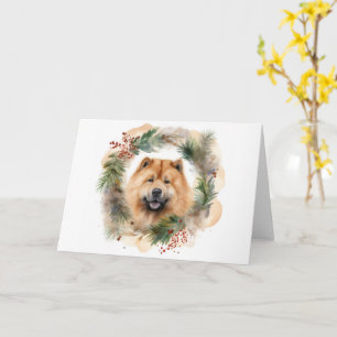 Chow Chow Weihnachtsmann Weihnachtsfest-Jungtier Karte