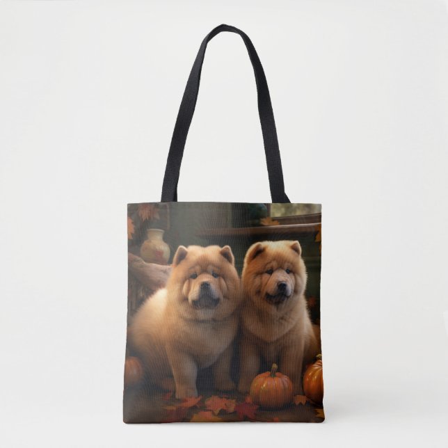 Chow Chow Welpe Herbst Delight Pumpen Tasche (Vorderseite)