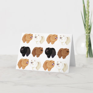 Chow-Chowgrußkarte Karte