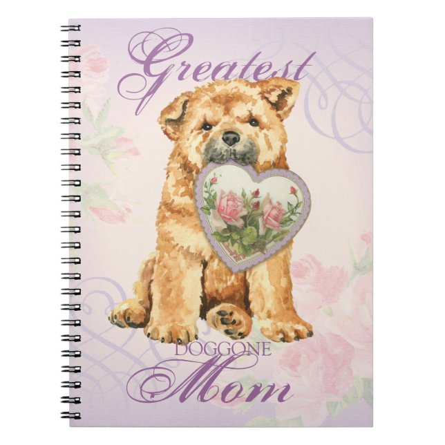 Chow Heart Mama Notizblock (Vorderseite)