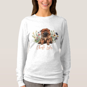 Chow Puppy-Liebe lange Ärmel T-Shirt