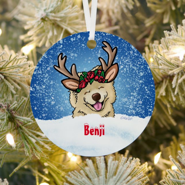 Chow Reindeer Ornament Aus Metall (InSitu)