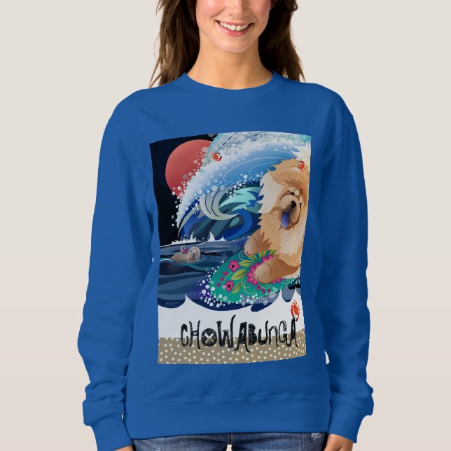 CHOWABUNGA - Chow - am besten auf dunklen Shirts o (Vorderseite)