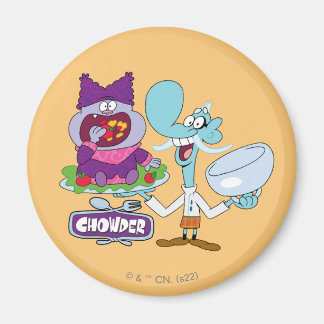 Chowder und Mung Daal Magnet