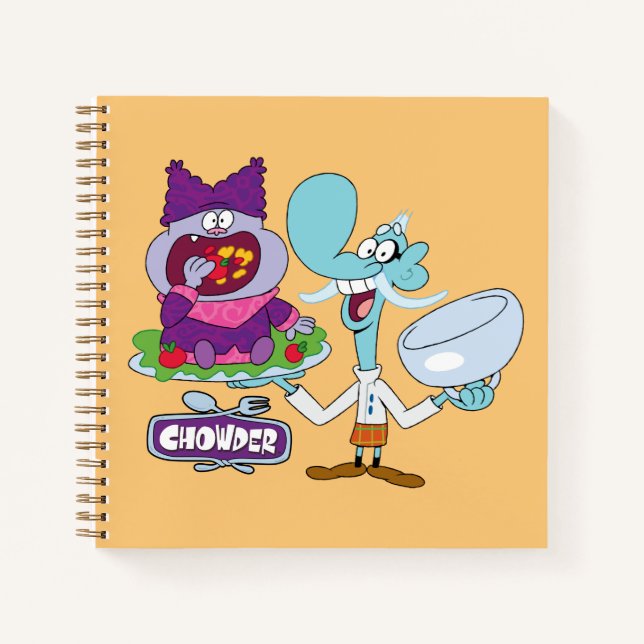 Chowder und Mung Daal Notizbuch (Vorderseite)