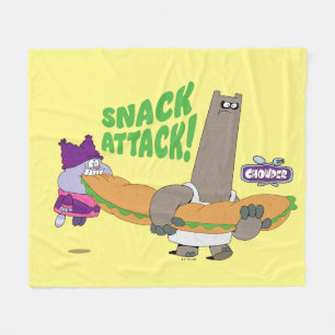 Chowder und Shnitzel Fleecedecke