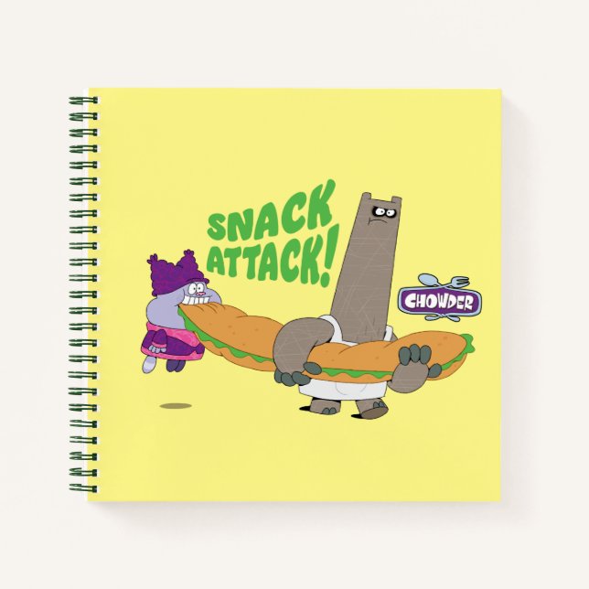 Chowder und Shnitzel Notizbuch (Vorderseite)