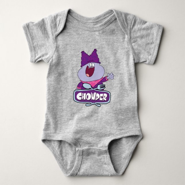 Chowder Waving Baby Strampler (Vorderseite)