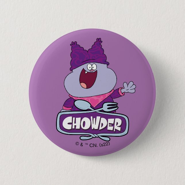 Chowder Waving Button (Vorderseite)