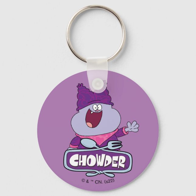Chowder Waving Schlüsselanhänger (Vorderseite)