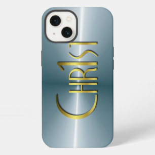 Chr1st - Dunkles gebürstetes Metall iPhone Hülle