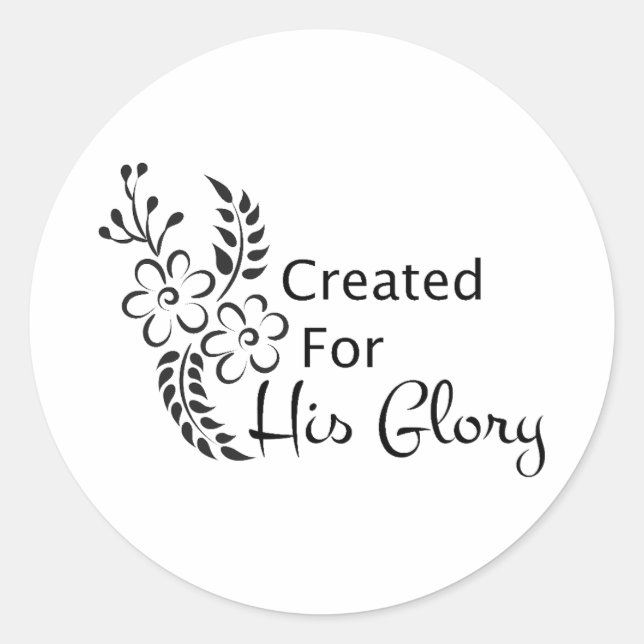 Chrétien Bible Verse Classic Round Sticker (Devant)