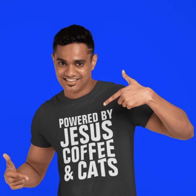 CHRÉTIEN CHAT JÉSUS COFFEE T-SHIRTS TEE - SHIRTS (Créateur téléchargé)