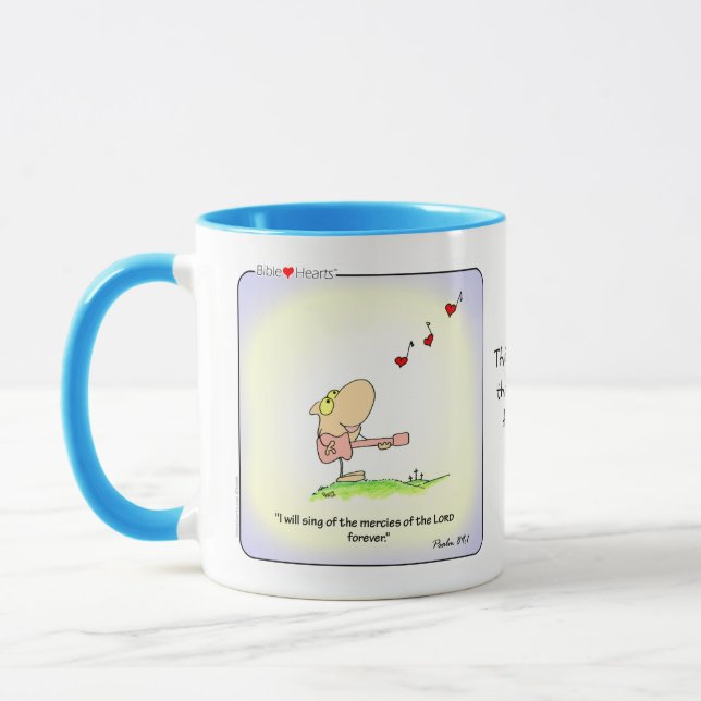Chrétien Culte de café Mug avec Écriture (Gauche)