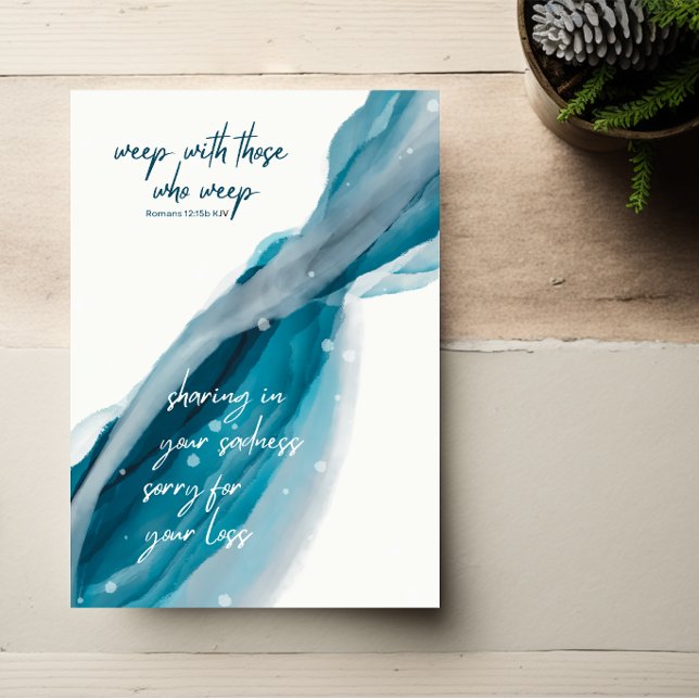 chrétien | Désolé Pour Votre Perte | Carte Sympath (Créateur téléchargé)