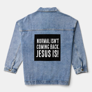 CHRÉTIEN - NORMAL N'EST PAS DE REVENIR Veste denim