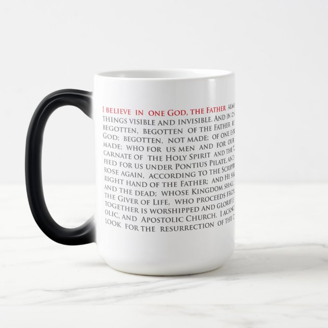 Chrétien orthodoxe Nicene Creed Morphing Mug 15oz. (Gauche)