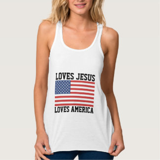 CHRÉTIEN T-SHIRTS AIME JÉSUS ET L'AMÉRIQUE