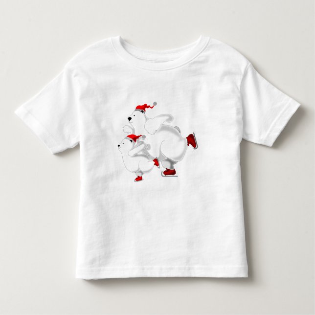 Chriistmas Bear Kleinkind T - Shirt (Vorderseite)