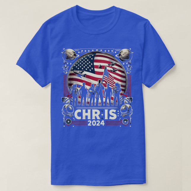 Chris 2024 Chris Personalisiert Vorname for Men T-Shirt (Design vorne)