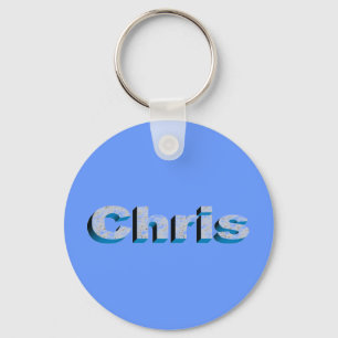 Chris blaue Schlüsselkette Schlüsselanhänger