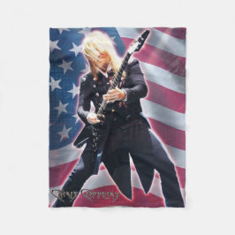 Chris Cafferet mit Flag Fleece Blanket