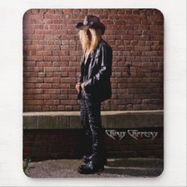 Chris Caffery Stehend von Brick Wall Mouse Pad Mousepad