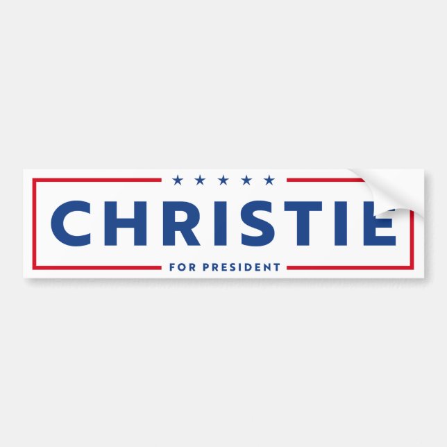 CHRIS CHRISTIE 2024 AUTOAUFKLEBER (Vorne)