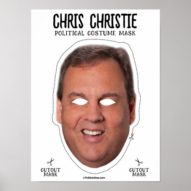 Chris Christie Costume Mask Poster (Vorne)
