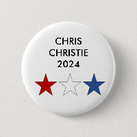 Chris Christie für den Präsidenten 2024 Button