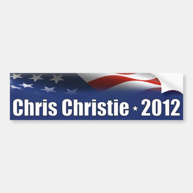 Chris Christie für Präsidenten Autoaufkleber (Vorne)