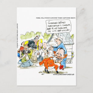 Chris Christie like a Fox Funny Postkarte