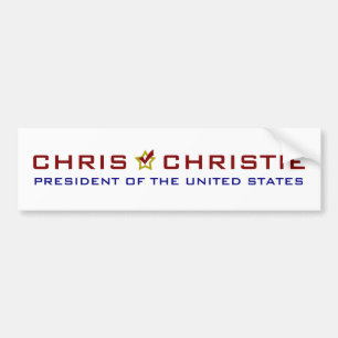 Chris Christie President USA V2 Autoaufkleber