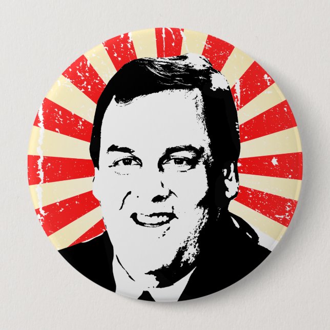 CHRIS CHRISTIE PROPAGANDA BUTTON (Vorderseite)