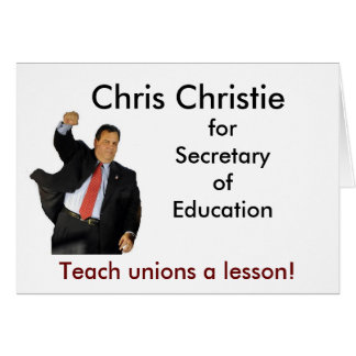 Chris Christie, Secrétaire à l'éducation