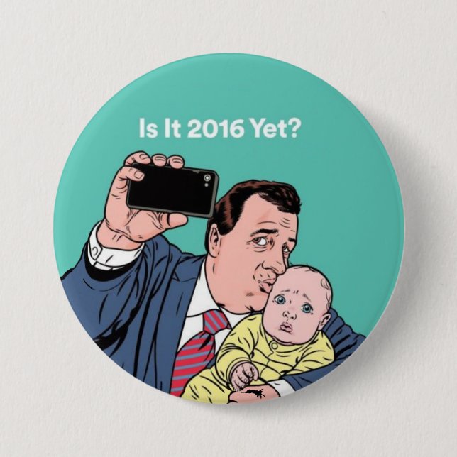 Chris Christie Selfie Button (Vorderseite)